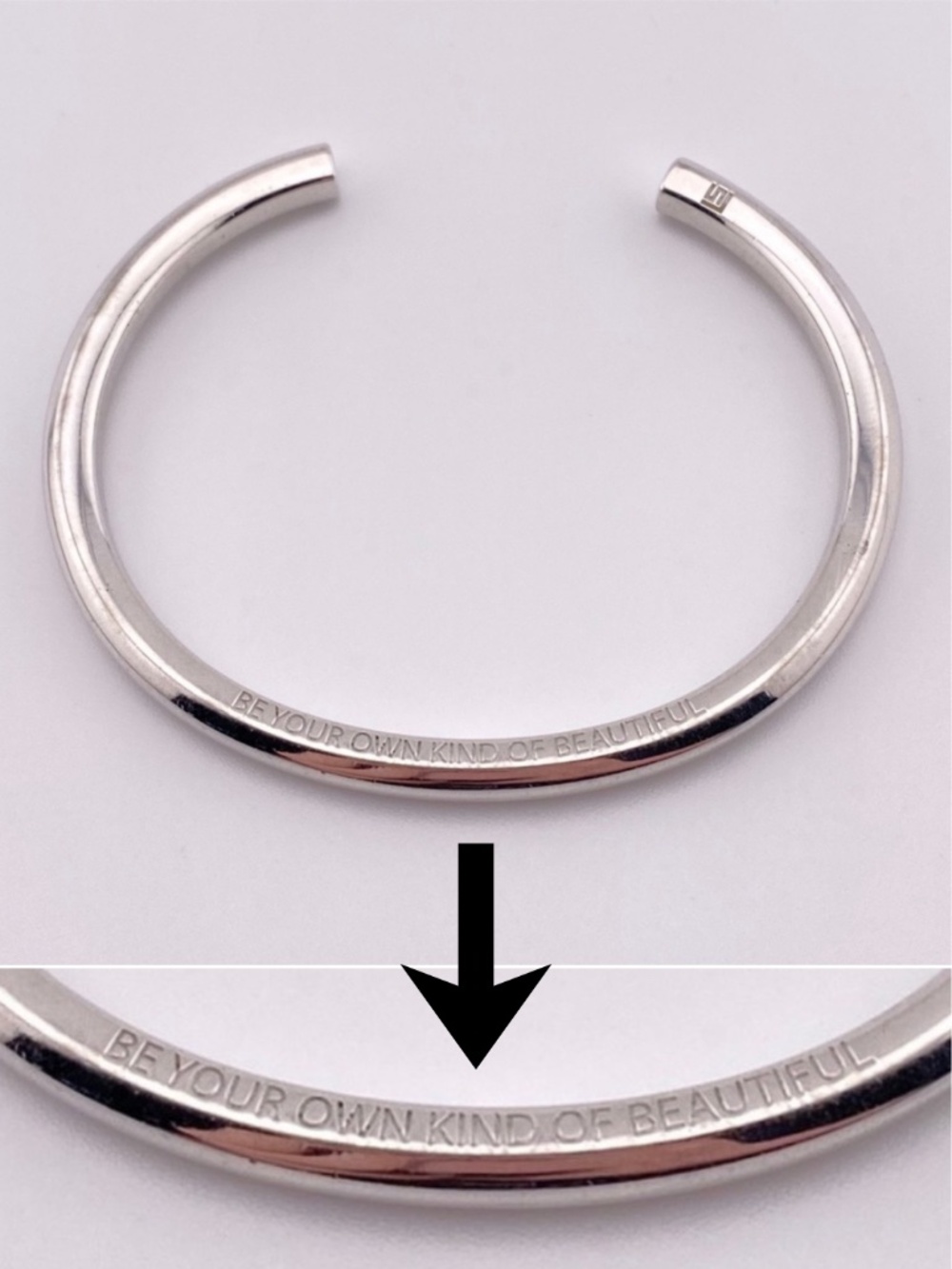 (5) Stella Valle Be Your Own Kind of Beautiful Silver Tone Hexagon Bracelet
